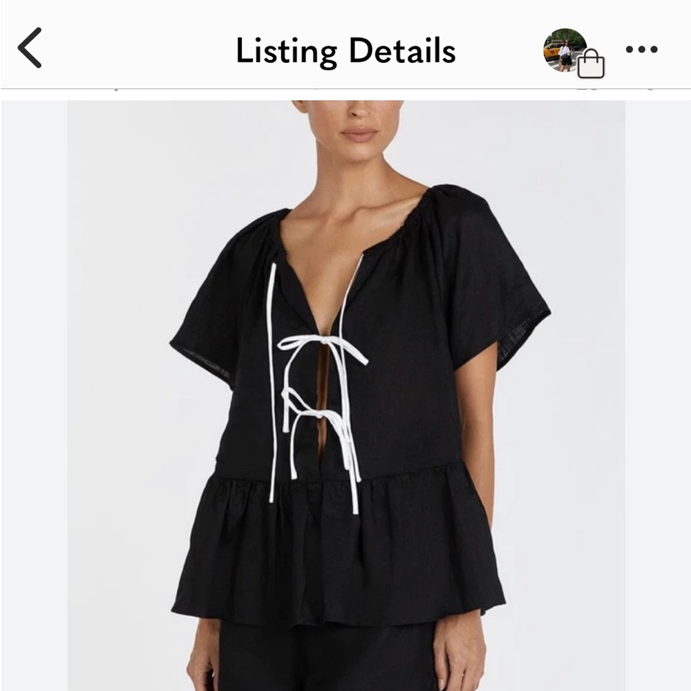 DISSH Tie front top